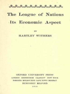 cover image of The League Of Nations